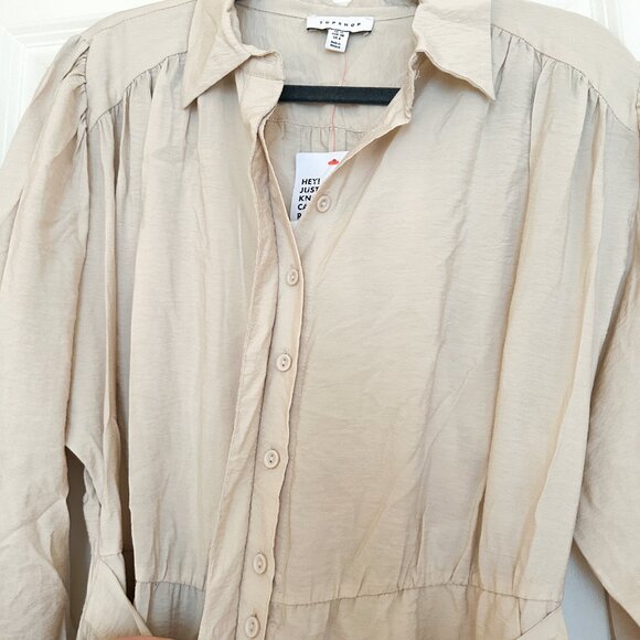 Topshop Wide Leg Long Sleeve Jumpsuit - Picture 4 of 9